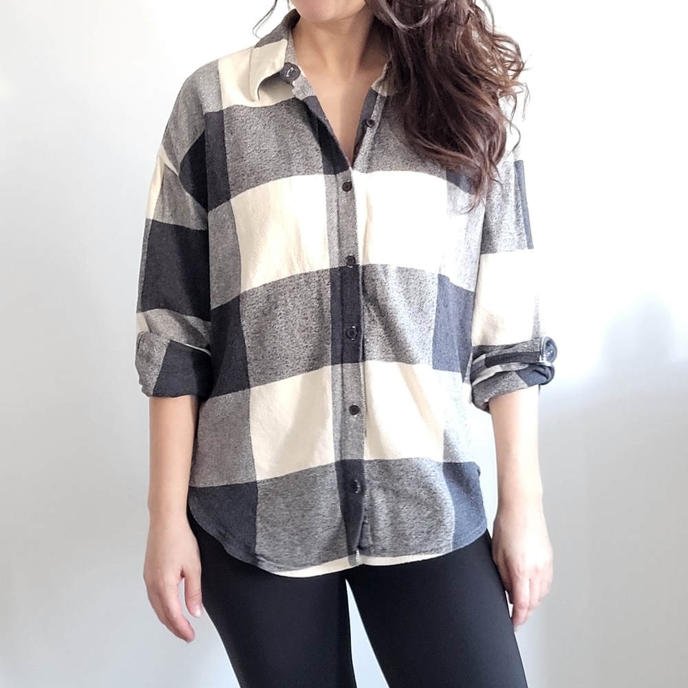 Zara Plaid button-down